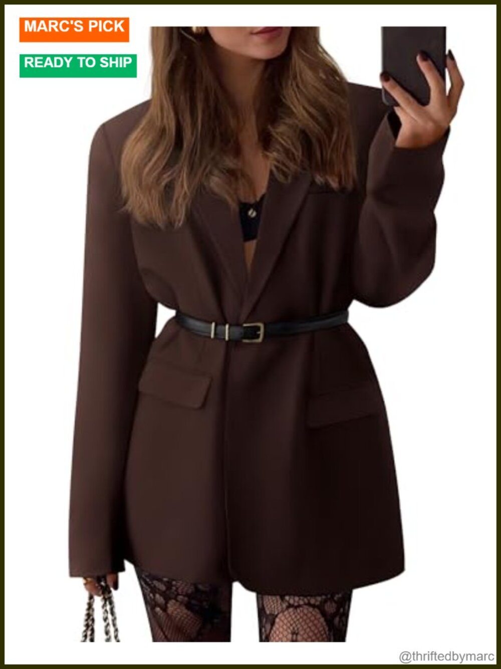 Oversized Women's Blazer One Button Notched Lapel Long Sleeve Business Casual